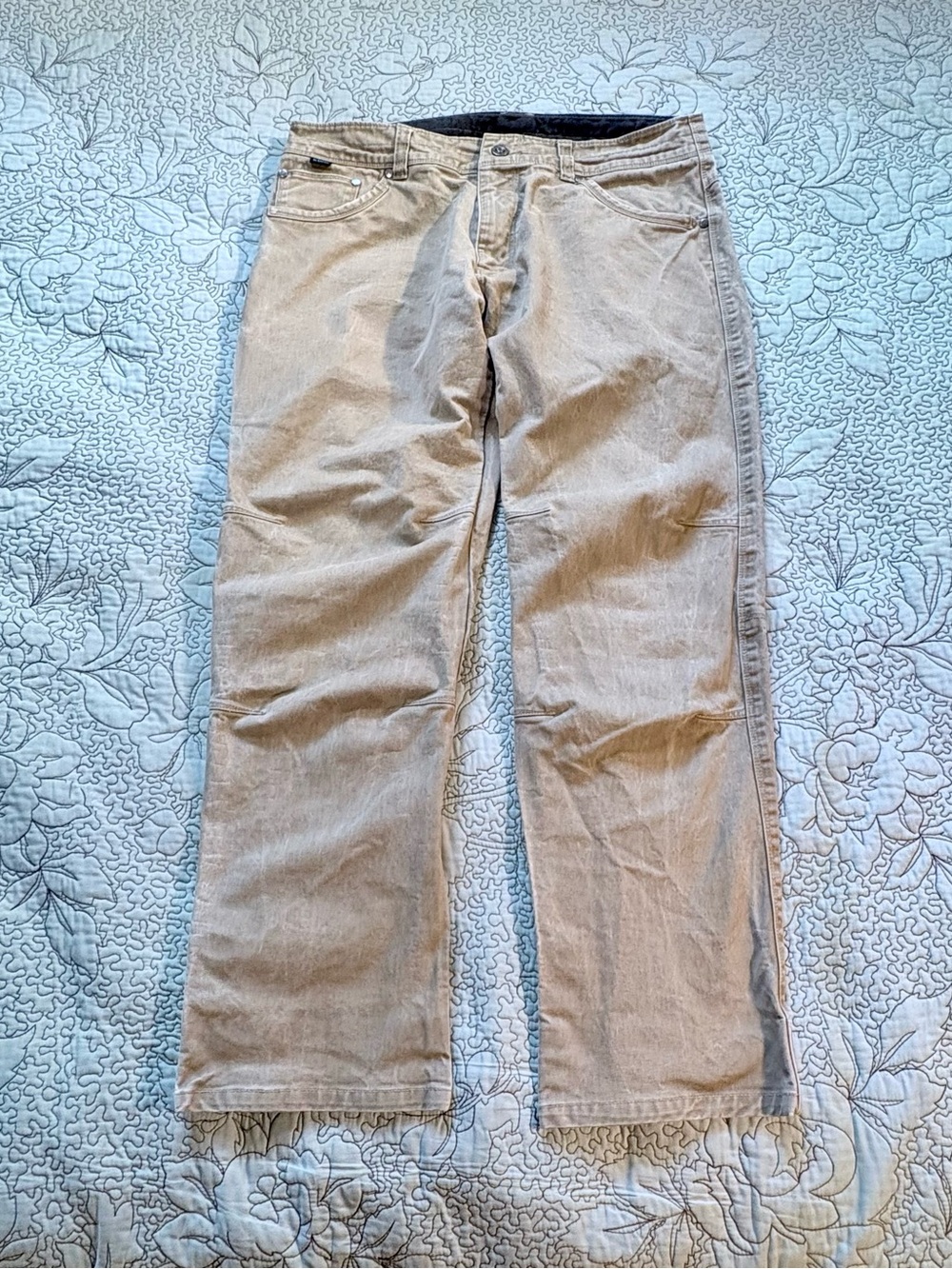 KÜHL RYDR Khaki Utility Hiking Work Pants Articulated Knee Men’s 34x30🧡 - Picture 2 of 12
